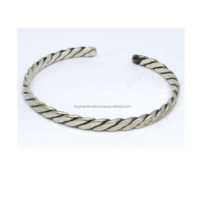 2024 Washington Customized Wedding Brass Cuffs Black Friday Sale Round 3mm <b>Engraved</b> Metal Texture Wire Cuff Simple Design - Product Image 1