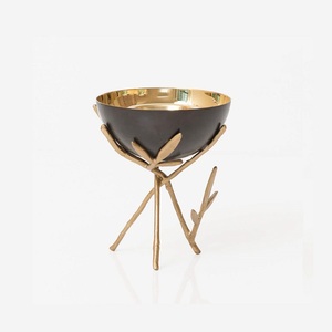 Newest Design Round Shape <b>Bakhoor</b> Incense Burner Premium Quality <b>Oud</b> Burner With Leaf Shape Stand In Bulk - Product Image 1