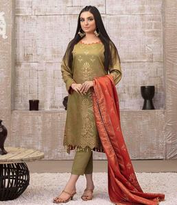 Shalwar Kameez para Mujer _ Shalwar Kameez Pakistaní Único y Personalizado de Algodón y Lino para Mujer - Product Image 1