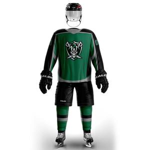 Uniformes de hockey sur glace 100% tissu polyester jeu de sportifs services OEM meilleure qualité pas cher nouveau Style conception de sublimation personnalisée - Product Image 2