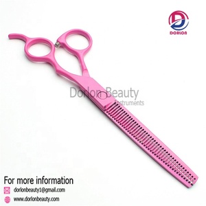 Tijera de corte de pelo de Color rosa para barberos/estilistas - Product Image 5