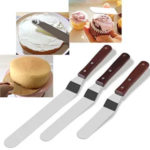 Multipurpose Use for Home Kitchen or Bakery High-Grade Stainless Steel Angled Icing Spatula Cake Frosting Spatula GS3137160011