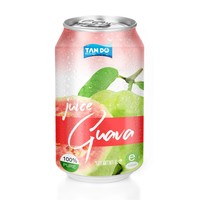 OEM Gecustomizeerde 330ml Hoge Kwaliteit HACCP Gecertificeerde NFC Guave Vruchtvlees Sap Aluminiumblik 24 Maanden Houdbaarheid - Eigen Merk Fruit