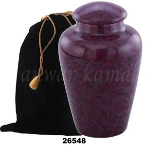 โกศเผาสำหรับผู้ใหญ่ขี้เถ้าอะลูมิเนียมดีไซน์คลื่นสำหรับผู้ใหญ่โกศเผาศพ - Product Image 1