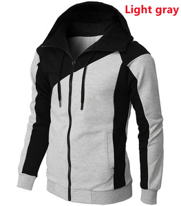 Wholesale Custom Men's Sports Hooded <b>Jacket</b> Plus Size XS <b>Fleece</b> Winter Warming with Zipper and Fashion Stitching OEM Supply - Product Image 6