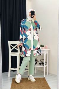 Nouvelle saison femmes vêtements islamiques Abaya caftan tunique dubaï arabe musulman mode islamique qualité turque - Product Image 3