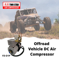 Compresseur d'air mobile embarqué tout-terrain professionnel sans huile à courant continu haute efficacité 24V étanche