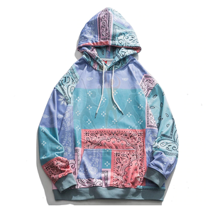 Custom Design Print Fleece Long Sleeve <b>Bandana</b> Hoodie for <b>Men</b> 2021 - Product Image 4