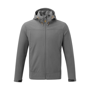 Wholesale Men's Custom Soft Shell <b>Jacket</b> Breathable <b>Waterproof</b> with Stand Collar <b>Thin</b> Thickness Front Logo Design - Product Image 6