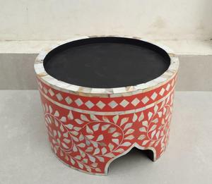 Moderno Soporte para Servir Chocolate con Incrustaciones de Hueso, Exhibidor de Chocolate, Servidor de Chocolate, Soporte Redondo para Pastel y Plato con Incrustaciones de Resina - Product Image 4