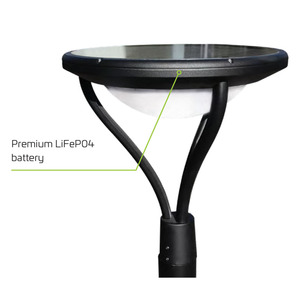 Lampada <span class=keywords><strong>Solare</strong></span> <span class=keywords><strong>da</strong></span> <span class=keywords><strong>Giardino</strong></span> Moderna 1320 Lumen IP65 Impermeabile, Lanterna LED a Risparmio Energetico con Batteria Certificata RoHS per Esterni - Product Image 1