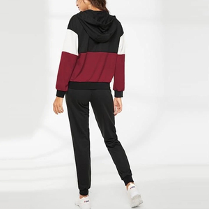 OEM Custom logo side strips <b>women</b> tracksuit <b>women's</b> sweatsuit jogging <b>fleece</b> suit <b>Joggers</b> Pants Sweat Track suit - Product Image 4