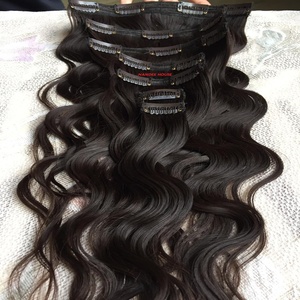 Pelo indio sin procesar de alta calidad, extensiones de cabello humano virgen con una sola onda, a precio de fábrica - Product Image 6