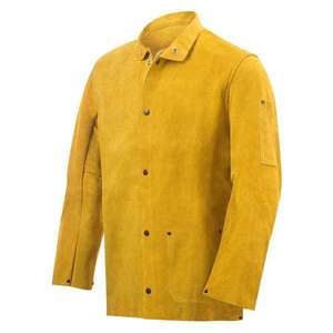 Cow Split Working Jacket / Fireproof / Protective Jacket / Welding Jacket Wholesale <b>Leather</b> Welding <b>Product</b> for Men Welder Full - Product Image 4