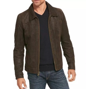 Chaquetas de Cuero Genuino, Diseño Simple, Chaqueta de Cuero de Alta Calidad, Chaqueta de Cuero Moderna para Hombre - Product Image 3