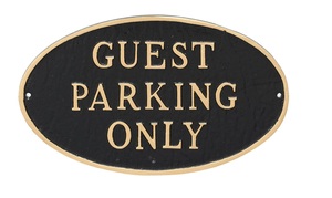 Placa de pared para estacionamiento de invitados, hierro fundido - Product Image 2