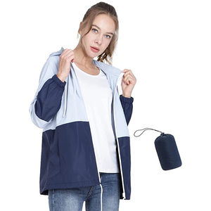 Women's Casual XL <b>Raincoat</b> Waterproof Windbreaker with Custom Logo Lightweight Packable Hooded Rainy Jacket Coat Print Pattern - Product Image 1