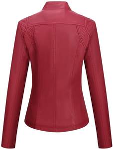 Blouson en cuir personnalisé pour femmes, avec poche intérieure sur la poitrine - Product Image 3