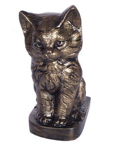 <b>CAT</b> CREMATION <b>URN</b>, <b>CAT</b> BRONZE <b>URN</b> - Product Image 4