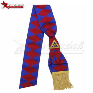 Faja principal de arco real de alta calidad y babero sobre mangas Masonic Regalia de material de cinta duradero - Product Image 1