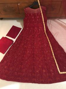 ชุดใส่สนามหญ้า3ชิ้นสำหรับผู้หญิงชาวปากีสถานแบบเย็บสไตล์อินเดียชุดเย็บสไตล์อาหรับ - Product Image 2