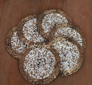 Classic Design Beaded <b>Table</b> <b>Coaster</b> Bulk Supplier and Manufacture by Refratex India Made in India for Best Quality and Low Price - Product Image 1