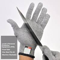 Gants en acier inoxydable résistants aux coupures de poisson, niveau 5, Protection manuelle, pour le traitement des filets de poisson, la cuisine, Mandolin