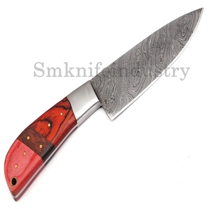 Custom Handmade Damascus Steel <b>Kitchen</b> Chef <b>Knife</b> Pakka Wood Handle <b>Knife</b> (Smk1569) - Product Image 4