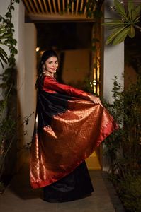 Saree de seda con estampado de arte indio, venta al por mayor, con blusa de diseño de piezas, 2022, tradicional indio, Wearby royal export - Product Image 4