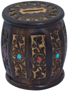 Barrel Money Tirelire Coin Box Cadeaux D'anniversaire En Bois Faits À La Main pour Enfants Puissance Supérieure Attrayant Paypal,t/t Haute Polonais Carton - Product Image 4