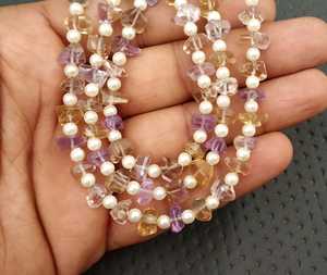 21-Piece AAA Grade Natural Ametrine Gemstone Faceted Nuggets Shape Polished Beads for Making High Jewelry Wholesale Price - Product Image 6