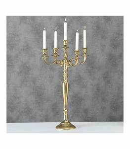 Candelabro de oro de aluminio de la mejor calidad de exportación, candelabro de 5 brazos, candelabro Vintage de tamaño alto para decoración de boda y hogar - Product Image 1