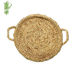 ตะกร้าผักตบชวากลมสำหรับเสิร์ฟหวายผสม,ถาดทอ,ถาดฟางขายส่งในเวียดนาม2022 - Product Image 6