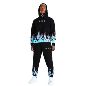 Chándal estampado personalizado para niños Trajes de sudor al por mayor en ropa deportiva de lana de algodón Chándales - Product Image 1