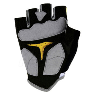 Guantes de impacto de medio dedo de la mejor calidad para carreras de ciclismo y deportes Material de cuero sintético y Spandex - Product Image 3