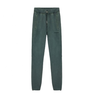 Pantalones de chándal de algodón Unisex, ropa de calle de alta calidad, en blanco, ajustados, chándal liso para adultos - Product Image 5