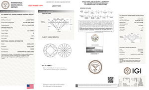Danlaxmi สร้อยคอ1.01CT D VS2 IGI ได้รับการรับรองยอดเยี่ยมตัดในห้องปฏิบัติการ-สร้างเพชรสีขาวสีฟ้าอัญมณีหลวม - Product Image 2