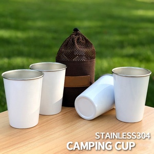 Gobelet de voyage empilé en acier inoxydable 350ml, verres à Shot, Stein pinte, métal, fête, Camping, chope à bière, <span class=keywords><strong>tasse</strong></span> à eau d'<span class=keywords><strong>escalade</strong></span> - Product Image 5