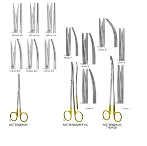 Disecting Metzenbaum Fino Kéo Với Tungsten Carbide Dụng Cụ Phẫu Thuật CE Chứng Nhận