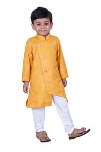 Islamic Pure Cotton Side Pattern <strong>Kids</strong> Kurta Pajama Set Newest Omani Style Eid <strong>Clothes</strong> Ready Stock - Product Image 5