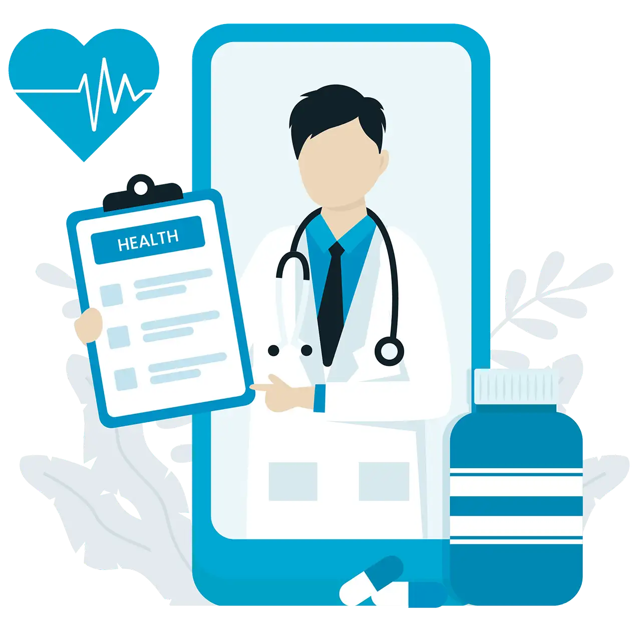 Aplicativo de reserva de notas de médico online para ios e android | software de reserva de cliente