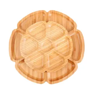 高品质杏形木制糖果托盘便宜批发定制尺寸装饰托盘桌越南供应商