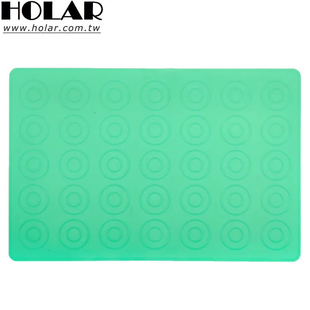 Holar-tapete de silicona antiadherente para hornear macarrón de grado alimenticio, 35 de capacidad, hecho en Taiwán