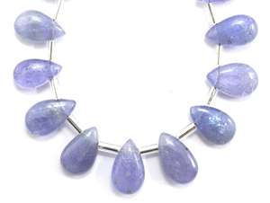 พลอย Tanzanite สีฟ้าธรรมชาติเกรด AAA ลูกแพร์เรียบลูกปัด briolette December birthstone เครื่องประดับทำขายส่งสินค้า - Product Image 6