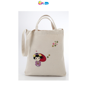 ถุงช้อปปิ้งผ้าฝ้ายรีไซเคิล100% - Product Image 1