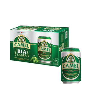 Bia Xuất Khẩu 330Ml Alu Can Bia Lạc Đà Vàng Cao Cấp Bia Lager Lon Việt Nam - Product Image 1