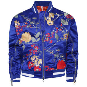 Chaquetas de satén personalizadas para hombre y mujer, Cazadora Bomber con tela de buena calidad, obtén tu propio Logo - Product Image 4