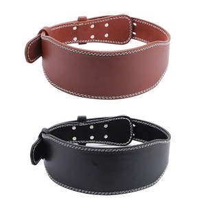 Cinturones de gimnasio de cuero sintético para levantamiento de pesas - Product Image 1