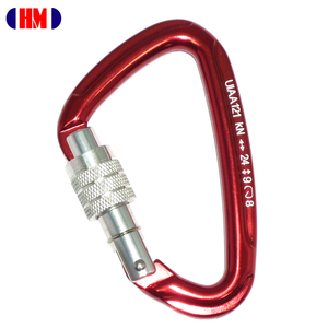 CE UIAA Hot Selling Aluminum Screw Lock Climbing Carabiner - Product Image 1