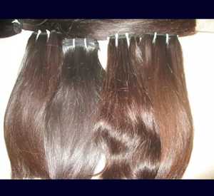 Extensions de cheveux humains indiens Remy non traités, toutes cuticules alignées, double trame machine, lot de 100g, pointes épaisses, prix usine de gros - Product Image 6